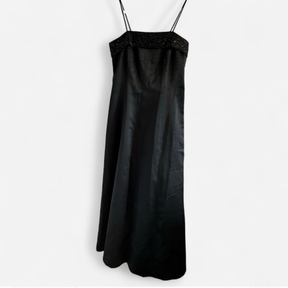 Elegant Black Evening Graduation Bridal Party Dress NWOT